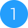Número 1 no círculo azul